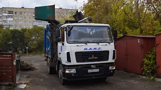 Мусоровоз МК-3554-03 на шасси МАЗ-534025 (В 692 АР 122) / Garbage truck MAZ-5340. Garbage collection