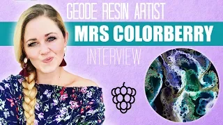 Geode Resin Artist Mrs Colorberry Interview - Art Tree Creations