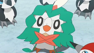 Rowlet's Decidueye Costume Pokemon Sun and Moon Episode 132 English Dub