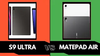 "Tablet Showdown: Galaxy Tab S9 Ultra vs. Huawei MatePad Air"