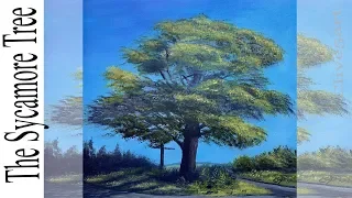 The sycamore tree Acrylic painting