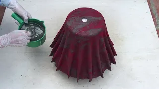 Creative fabric flower pot - Smart idea from cement