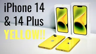 iPhone 14 & 14 Plus Yellow Unboxing & Comparison - Should YOU Upgrade?