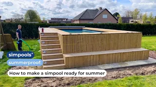 How to make a simpool ready for summer