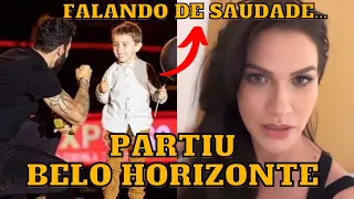 Gusttavo Lima fala de SAUDADE e recebe Fã mirim no palco e Andressa Suita VIAJA para BH