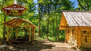 Rock and Roll Barbecue BBQ  | The Forest Kitchen | Off Grid Log Cabin Build, Ep.5 S1