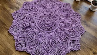 Crochet Tia Mandala~p1~|New mandala doily🥰 #crochetdoily #crochetpattern#crochetstepbystep #Mandala