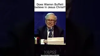 Does Warren Buffett believe in Jesus Christ? | BRK 2008 【C:W.B Bonus】 #shorts