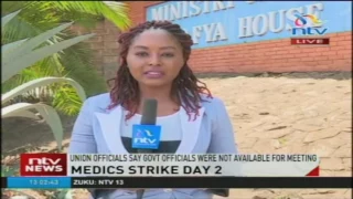 Medics strike day 2: Union officials say government officials were not available for meeting