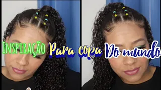 penteado fácil para copa do mundo