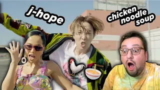 j-hope ЗАЛЕЗ к Becky G ПРЯМО ТУДА?! 🤯 'Chicken Noodle Soup' MV РЕАКЦИЯ!