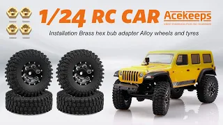 ACEKEEPS 1/24 RC Crawler 1.0 Beadlock Wheels & Tires ACK0091 Unboxing