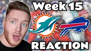 Swedish Soccer Fan Reaction to Miami Dolphins vs. Buffalo Bills | 2022 Week 15 Game Highlights