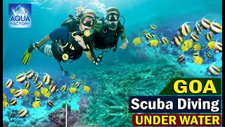 Scuba Diving in Goa | Water Sports in Goa | Under water in Arabian Sea at Malvan Goa  | Aqua Factory