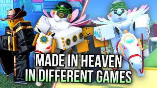 Using Made In Heaven In Different Roblox JoJo Games