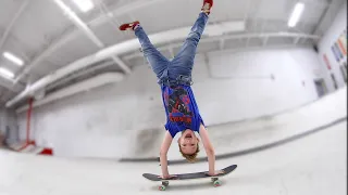 10 YEAR OLD VS DEADLY SKATE TRICK!