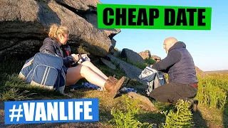 Frugal Friday - A Picnic and Stealth Camp at Stanage Edge, Hope Valley - UK Van Life