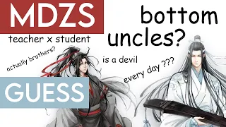 guessing things about MDZS