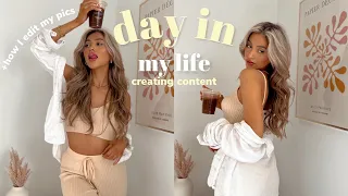 DAYS IN MY LIFE AS A CONTENT CREATOR *bts taking IG pics by myself & how I edit my pictures!*