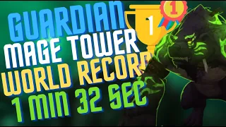 1 Minute 32 Seconds New World Record Guardian Mage Tower | WoW Dragonflight 10.5