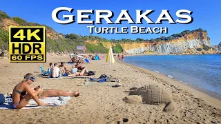 Gerakas beach Zakynthos , Greece in 4K video HDR Dolby Atmos 💖 The best places 👀 walking tour