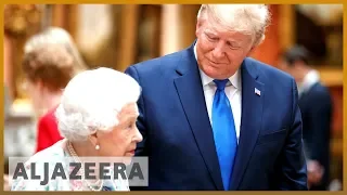 Trump gets royal welcome on day of British pageantry