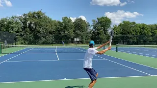 12 year old UTR 7 vs UTR 8! | Mitchell Frank Tennis Academy
