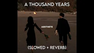 a thousand years - (slowed + reverb)