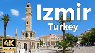 Izmir, Turkey (Türkiye) Walking Tour (4k Ultra HD 60 fps) - With Captions