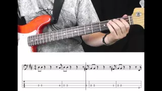 Bob Marley - Could You Be Loved (Bass Cover with Tabs in Video)