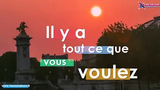 Aux Champs-Élysées | Lyrical Video | Parole | HERE AND NOW - The French Institute