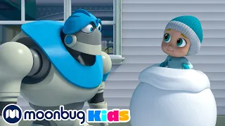 Il pupazzo di neve più grande del mondo - Arpo il Robot per Bambini | Moonbug Kids - Cartoni Animati