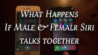 How Male & Female Siri talks together in Iphone 😜😂