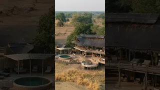 Nyamatusi Mahogany Camp, nestled along the banks of the Zambezi River in Mana Pools #safari #zim