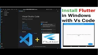 How to Install Flutter Sdk on Windows with Visual Studio Code.