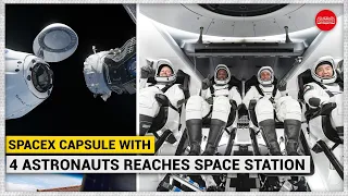 Four astronauts reaches ISS in historic NASA-SpaceX mission