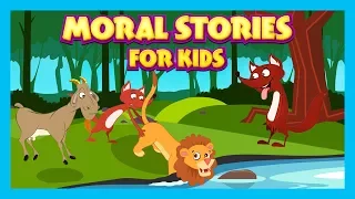 Moral Stories For Kids - The Jackal Who Saved The Lion, The Dog With Bone & The Fox and The Goat