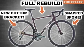 Worst Ever Giant Contend SL?! Full Service & Road Bike Rebuild!