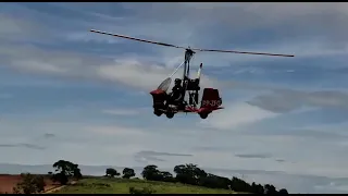 GIROCOPTERO - AUTOGIRO - POUSO SEM MOTOR E DECOLAGEM 2019 12