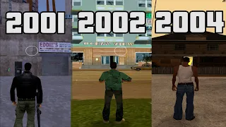 EVOLUTIONS OF FIRST SAFE HOUSE IN GTA GAMES - PART 1 - GTAIII, VC, SA, LCS, VCS