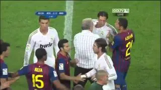 Barcelona vs. Real Madrid brawl 17.08.2011