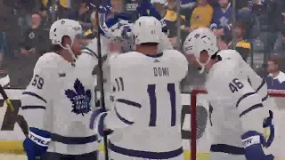 NHL 24:Toronto Mable Leafs vs. Boston Burins, G1 of The Stanley Cup Playoffs - Gameplay