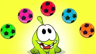 Juguemos con Om Nom y Balones de Futbol - Aprende los Colores | Aprende Español con Om Nom