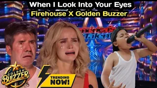 America 2024| Philippines Makes Judges Cry With Golden Voice Singing Song When I Look Into Your Eyes