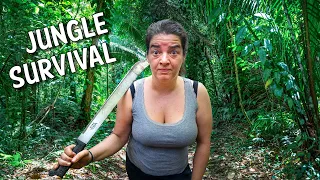 48 HOUR SURVIVAL CHALLENGE IN THE JUNGLE (no water, no shelter)