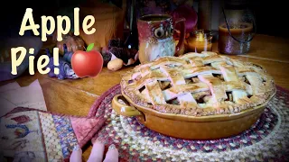 ASMR Apple Pie from scratch! (NO TALKING) Bake with Rebecca! Delicious homemade sounds!