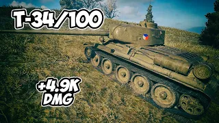 T-34/100 - 8 Frags 4.9K Damage - Honest Fadin! - World Of Tanks