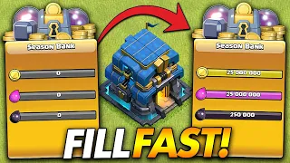 How to Quickly Fill the Season Bank | Clash of Clans