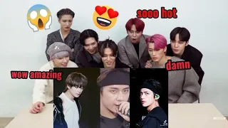 Ateez reaction to bts kim taehyung tiktok compilation