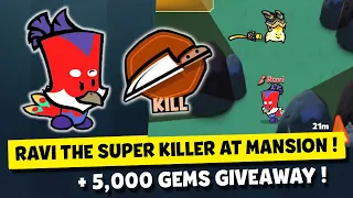 RAVI THE SUPER KILLER + 5,000 GEMS GIVEAWAY ! SUSPECTS MYSTERY MANSION FUNNY GAMEPLAY #84